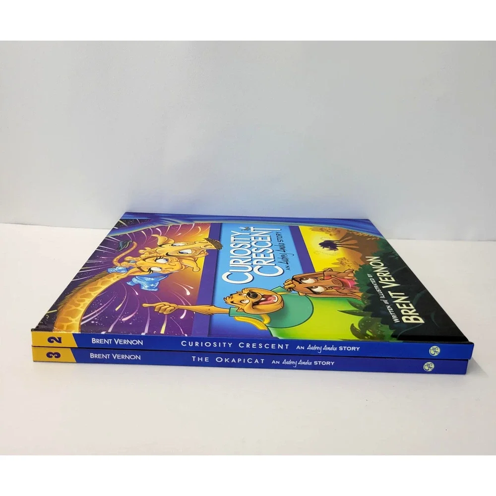 Curiosity Crescent & The Okapicat Brent Vernon Audrey Amaka Kids Hardcover Books